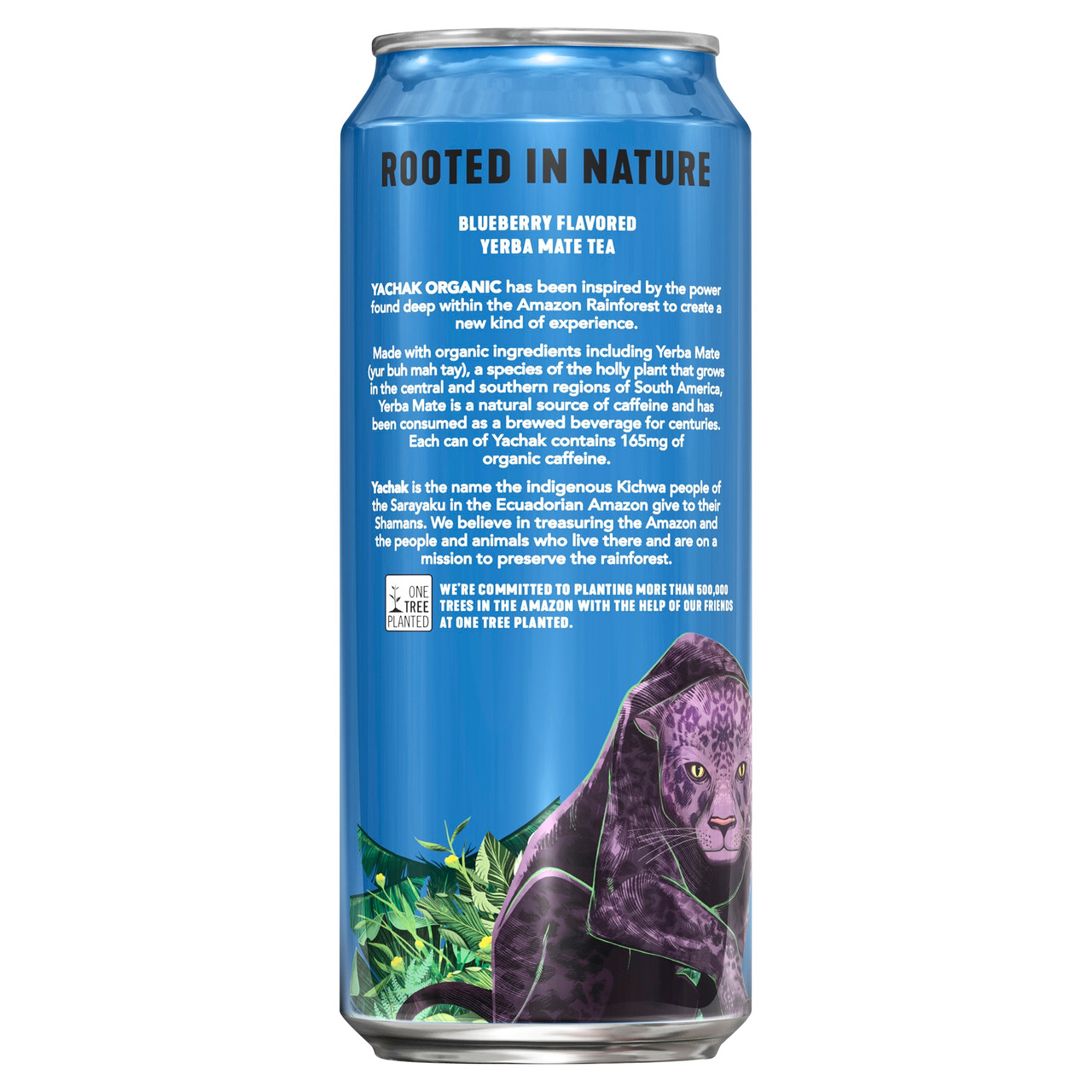 Yachak Organic Plant-Based Berry Blue Energy Tea 16 oz (Pack of 12) - Image 2