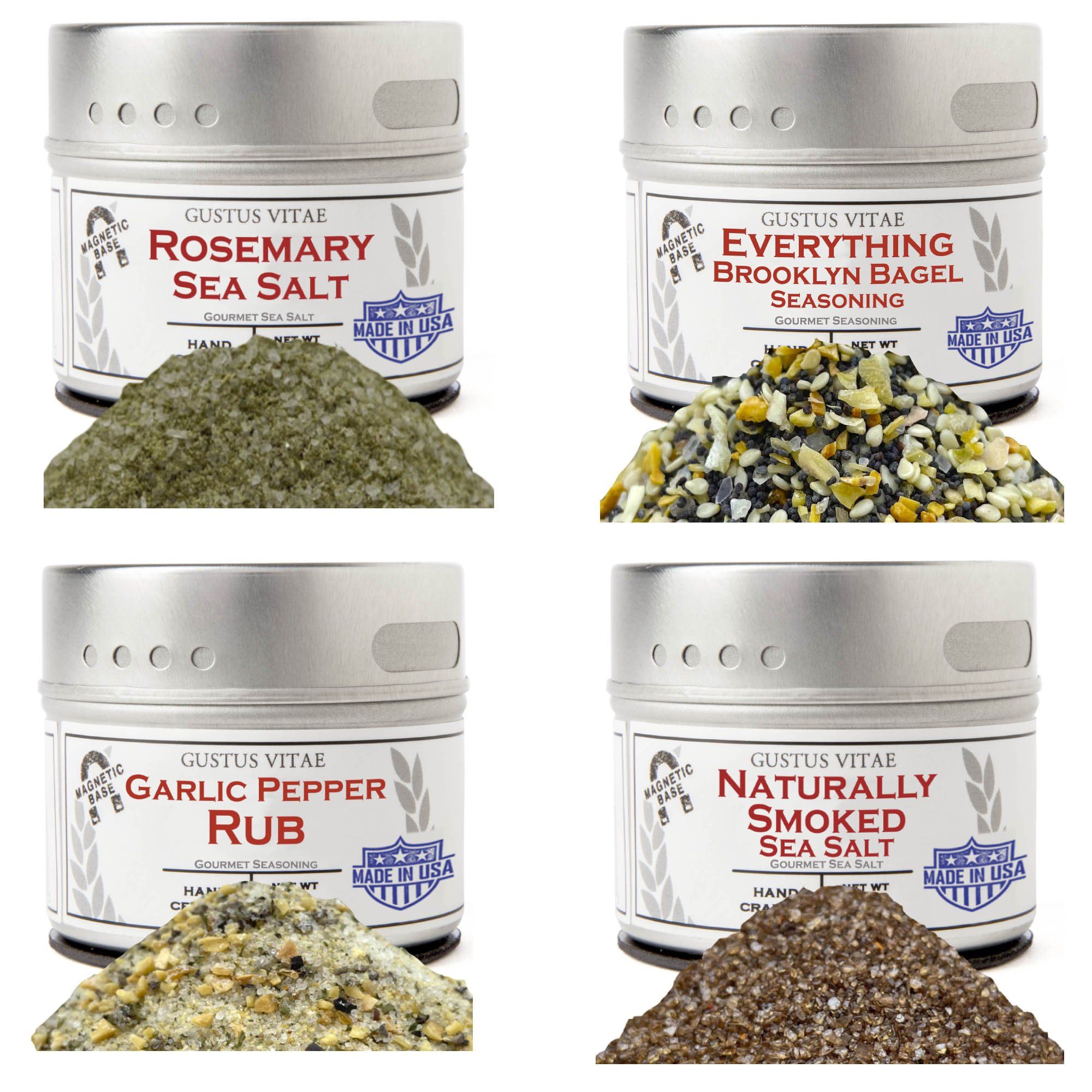 Essential Summer Spices & Sea Salts Pantry Upgrade | Set of 4