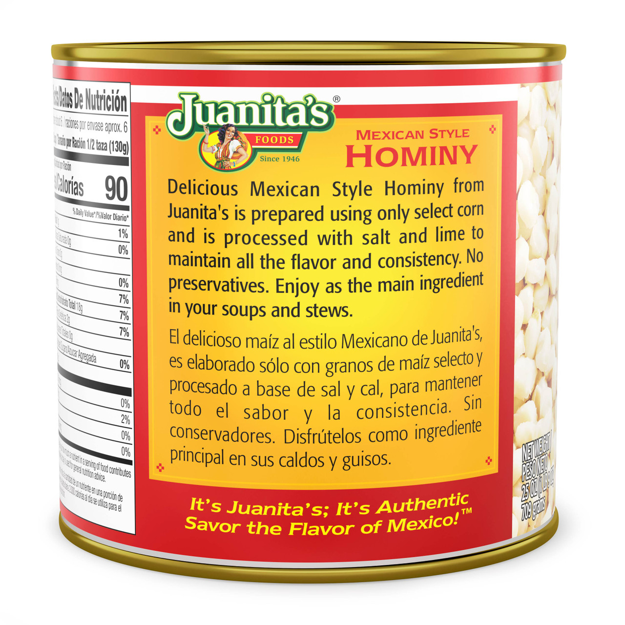 JUANITAS MEX STYL HOMINY ( 12 X 25 OZ ) - Image 4