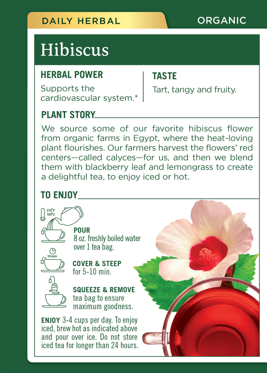 Traditional Medicinals Hibiscus Tea (6x16 Bag) - Image 2