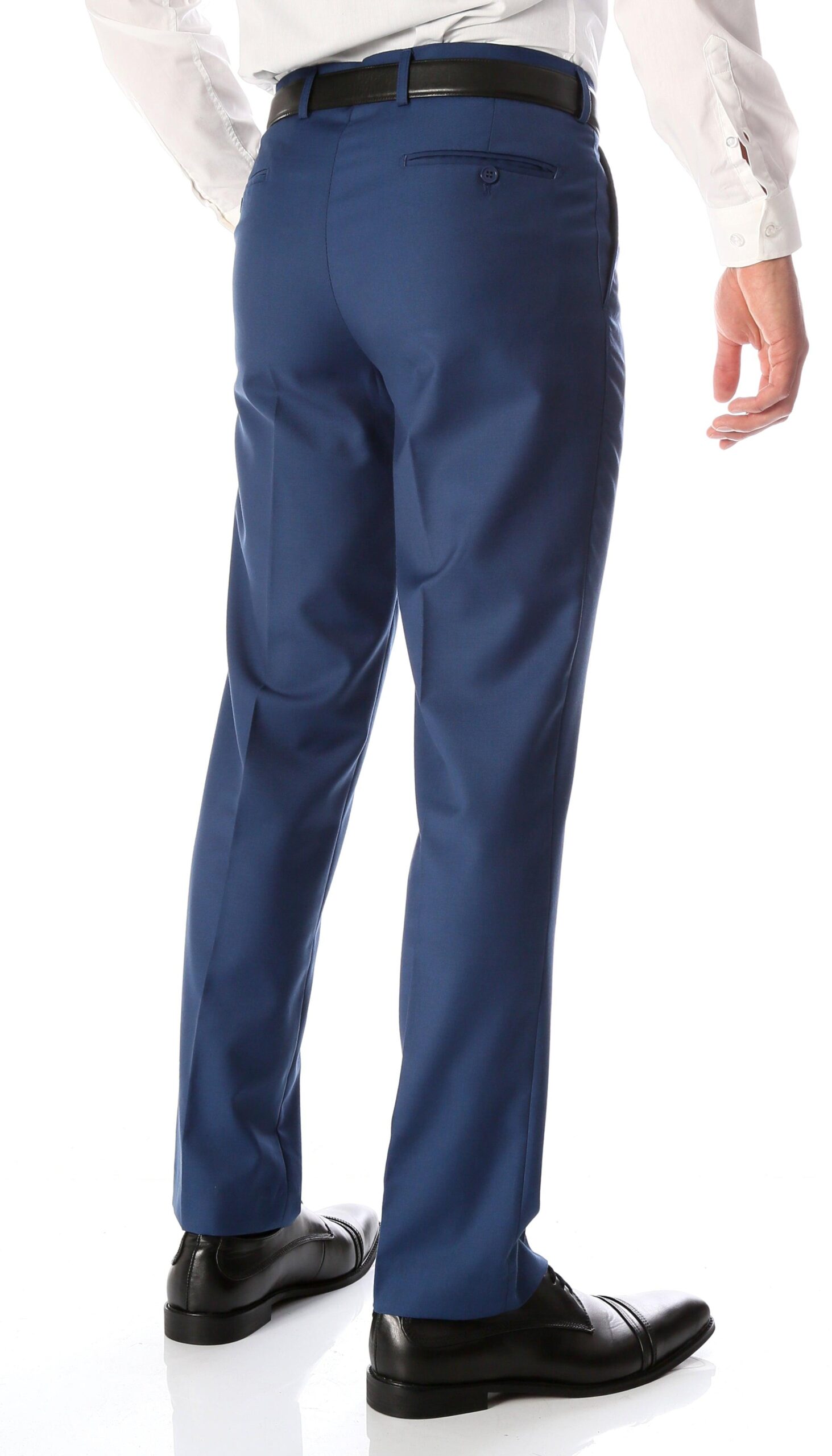 Ferrecci Men's Halo Indigo Slim Fit Flat-Front Dress Pants - Image 2