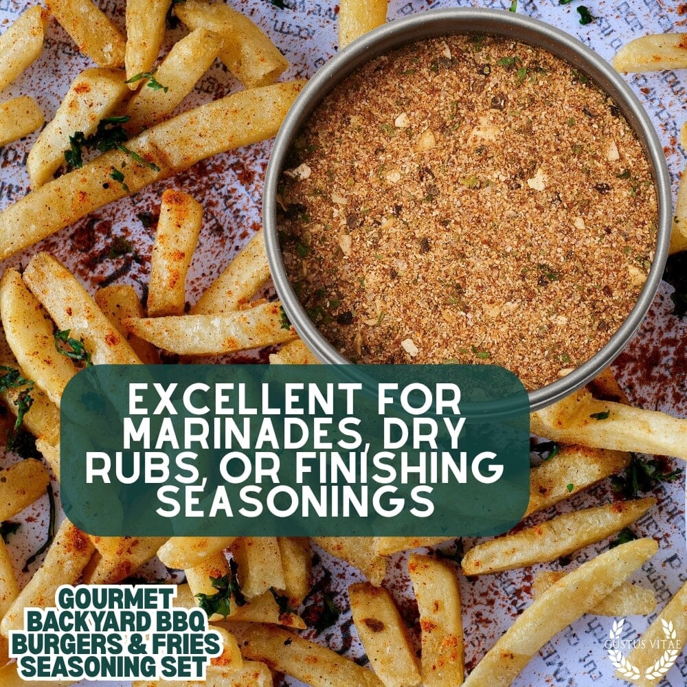 Gourmet Backyard BBQ Burgers & Fries Seasoning Set - Six Pack - Image 4