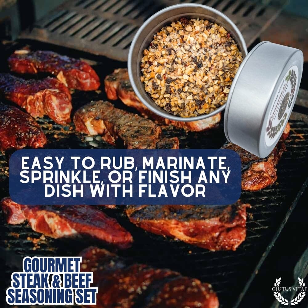 Gourmet BBQ Steak & Beef Seasoning Gift Set - Six Pack - Image 4