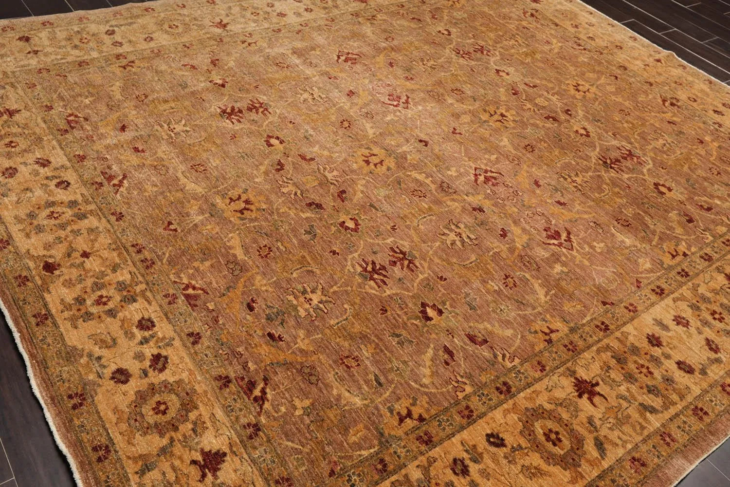 8x10 Hand Knotted 100% Wool Peshawar Traditional 200 KPSI Oriental Area Rug Taupe - Image 5