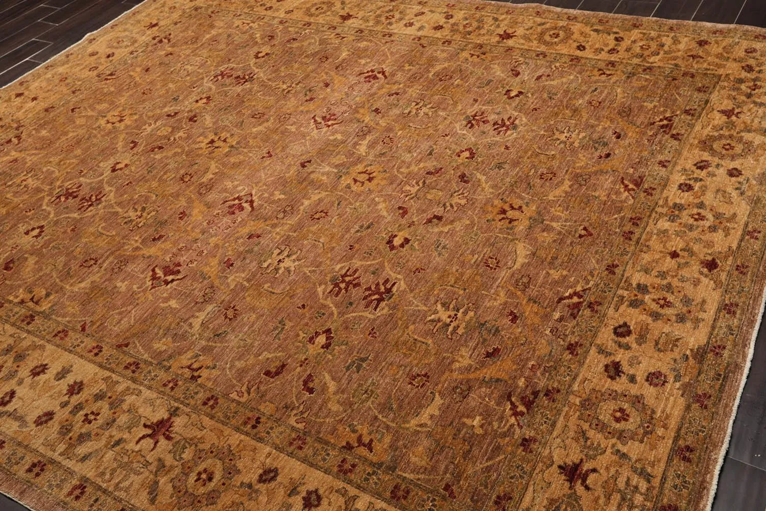 8x10 Hand Knotted 100% Wool Peshawar Traditional 200 KPSI Oriental Area Rug Taupe - Image 4