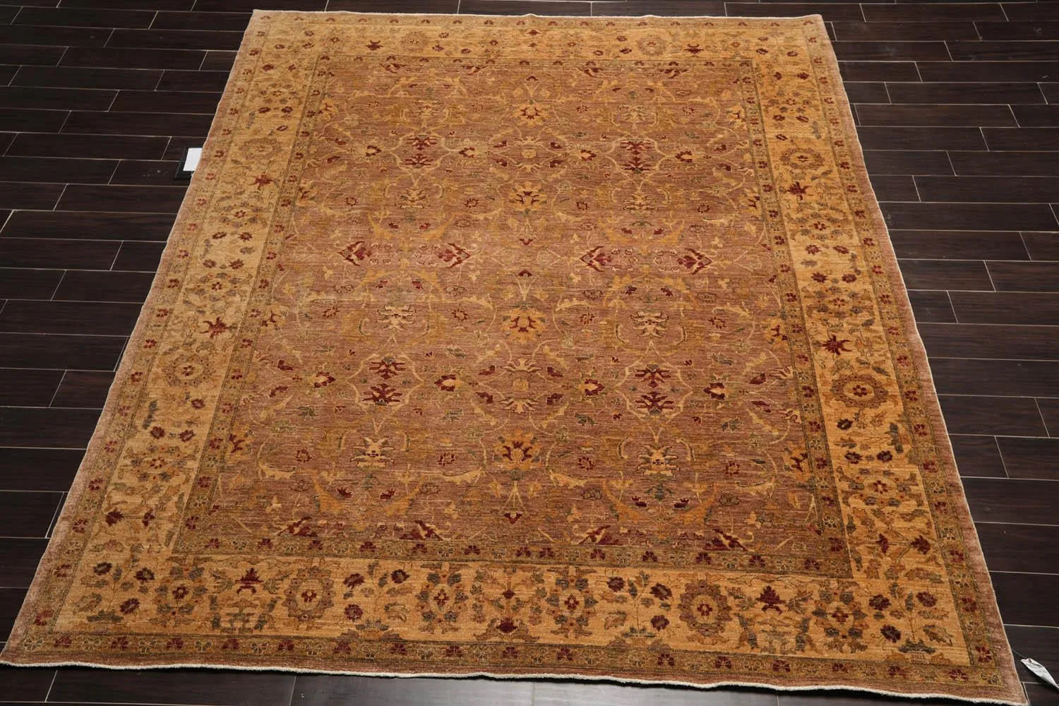8x10 Hand Knotted 100% Wool Peshawar Traditional 200 KPSI Oriental Area Rug Taupe - Image 3