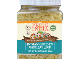 Extra Long Indian Golden Basmati Rice - Healthy Parboiled Sella Grain Jar