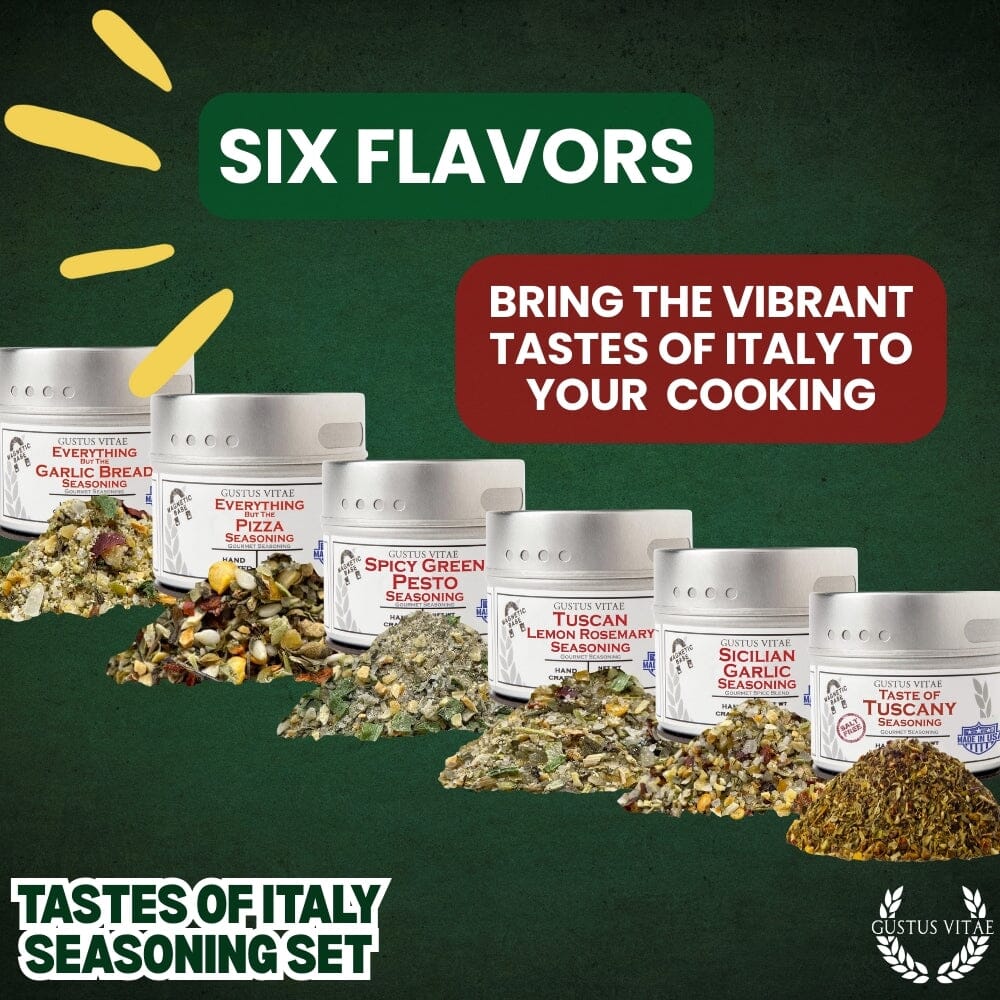Italian Seasoning Gift Set - Tastes of Italy - Artisanal Spice Blends Six Pack - Image 5
