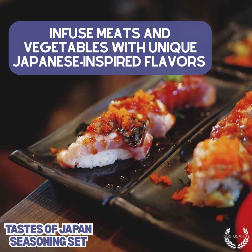 Japanese Seasoning Gift Set - Tastes of Japan - Artisanal Spice Blends Six Pack - Image 2