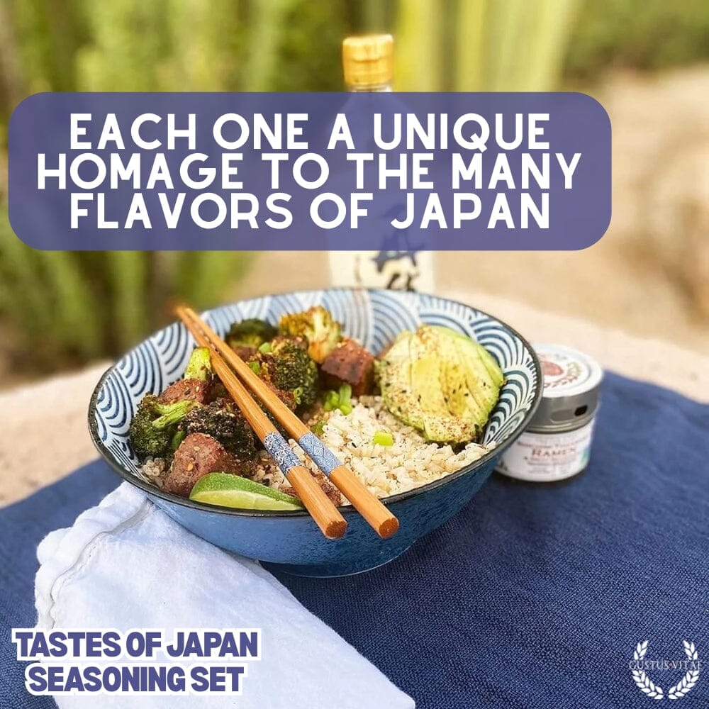 Japanese Seasoning Gift Set - Tastes of Japan - Artisanal Spice Blends Six Pack - Image 3