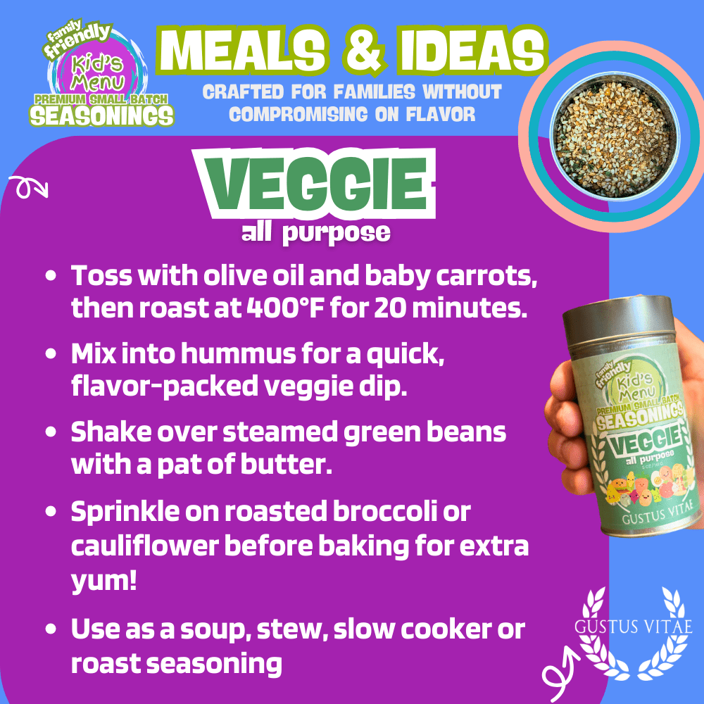 Kid’s Menu: Veggie: All Purpose Seasoning - Image 3