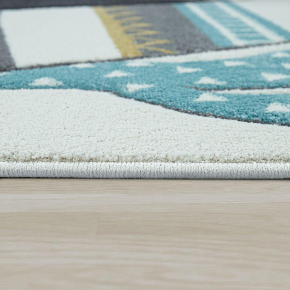 Kids Rug Modern Pastel Colors Teepee Tent in Desert 3D - Image 2