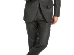 Mason Charcoal Men's Premium 2 Piece Wool Slim Fit Suit