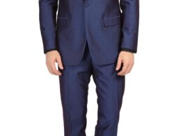 Ferrecci Men's Daxson Navy Slim Fit Shawl Collar 3pc Tuxedo