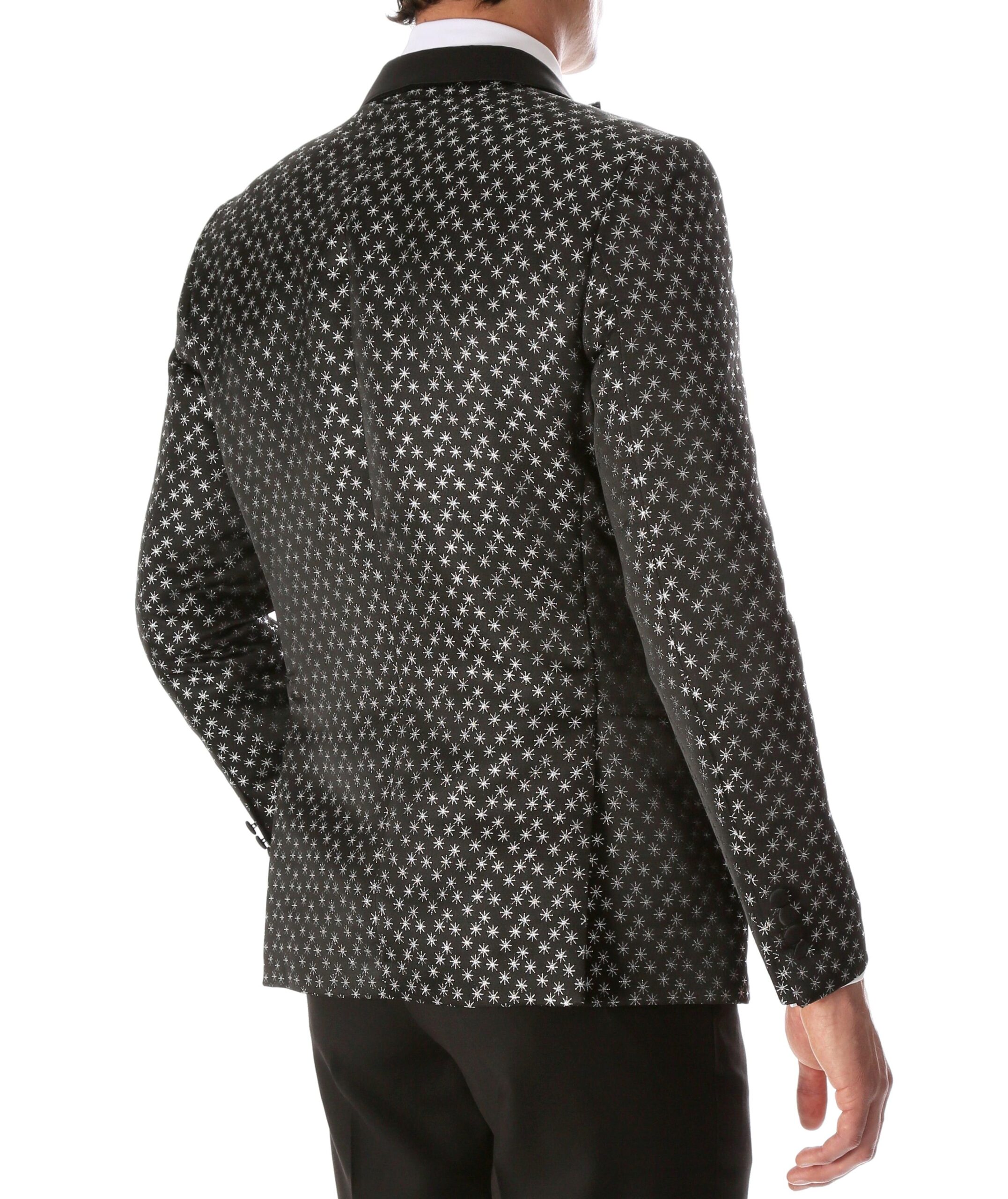 Men's Pronto Silver Star Modern Fit Tuxedo Blazer - Image 3