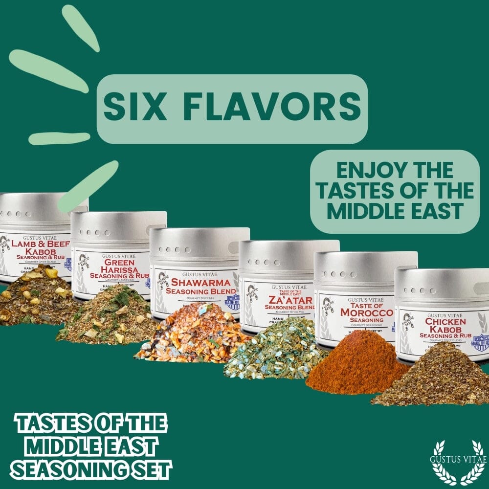 Middle Eastern Seasoning Gift Set - Tastes of The Middle East - Artisanal Spice Blends Six Pack - Image 5