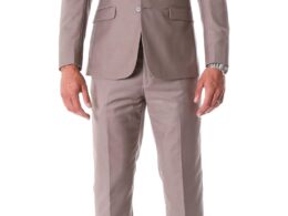 Oslo Taupe Notch Lapel 2 Piece Slim Fit Suit