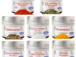 Pantry Starter Kit | Essential Spices, Seasonings, Salts | 8 Magnetic Tins | Gustus Vitae