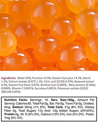 2 LB Passion Fruit Flavored Popping Boba - Image 4