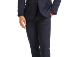Paul Lorenzo Mens Navy Slim Fit 2 Piece Suit