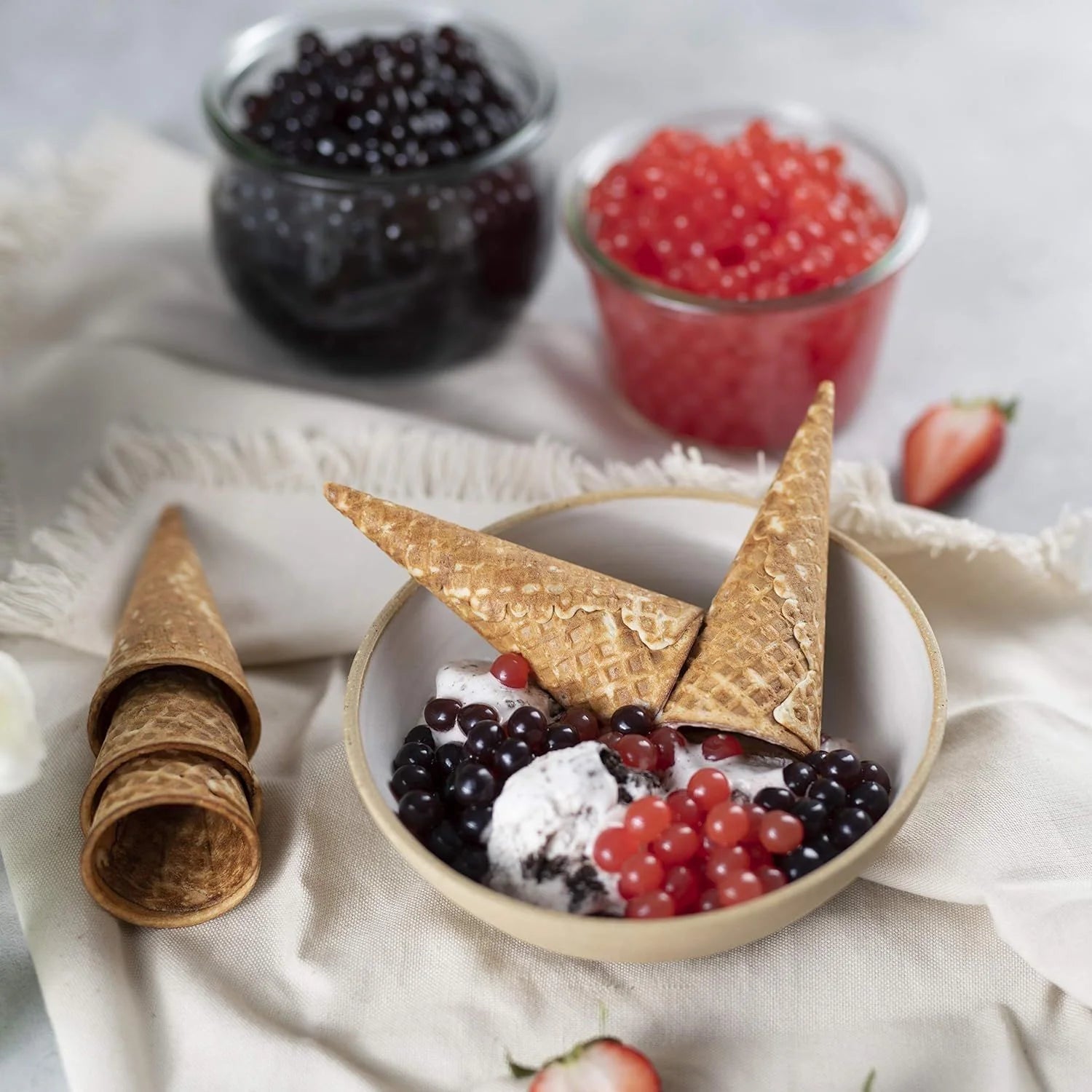 1 LB Pomegranate Flavored Popping Boba - Image 4