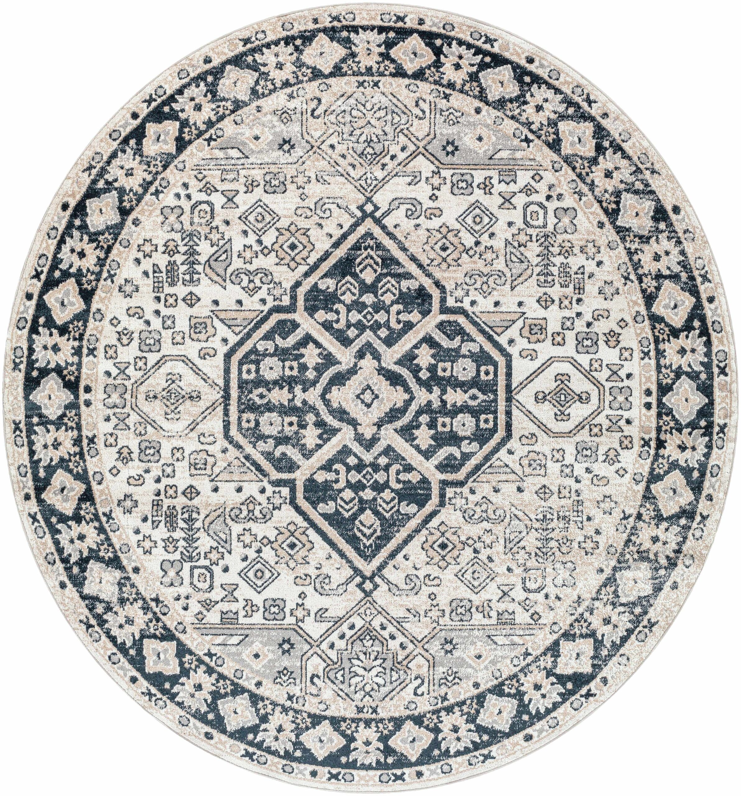 Cabacungan Cream & Gray Washable Area Rug - Image 7