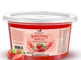 1 LB Strawberry Flavored Popping Boba