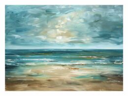 Coastal Canvas Painting Art Print