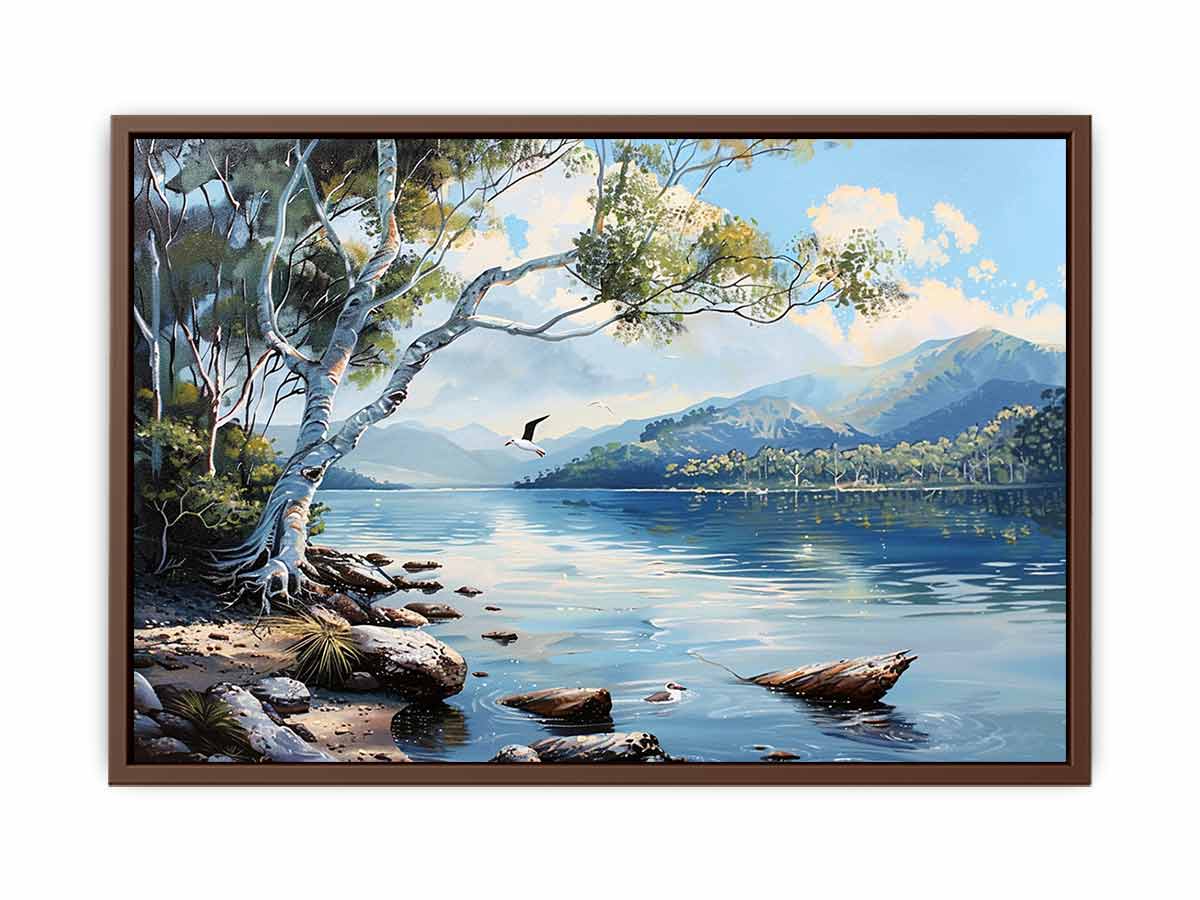 Lake Canvas Painting Art Print - Image 21