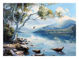 Lake  Canvas Painting Art Print