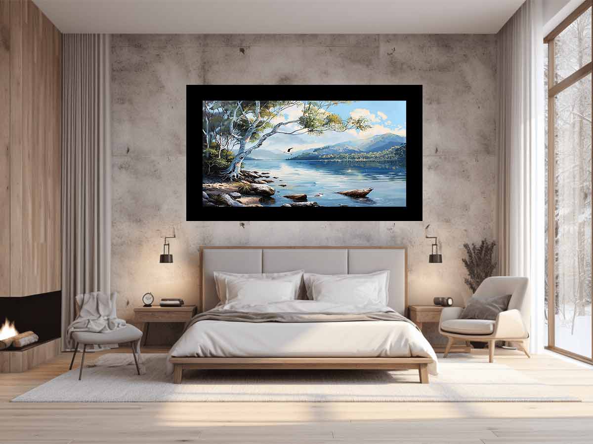 Lake Canvas Painting Art Print - Image 2
