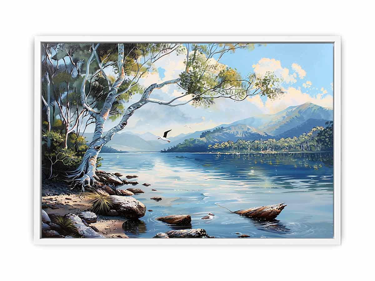 Lake Canvas Painting Art Print - Image 20