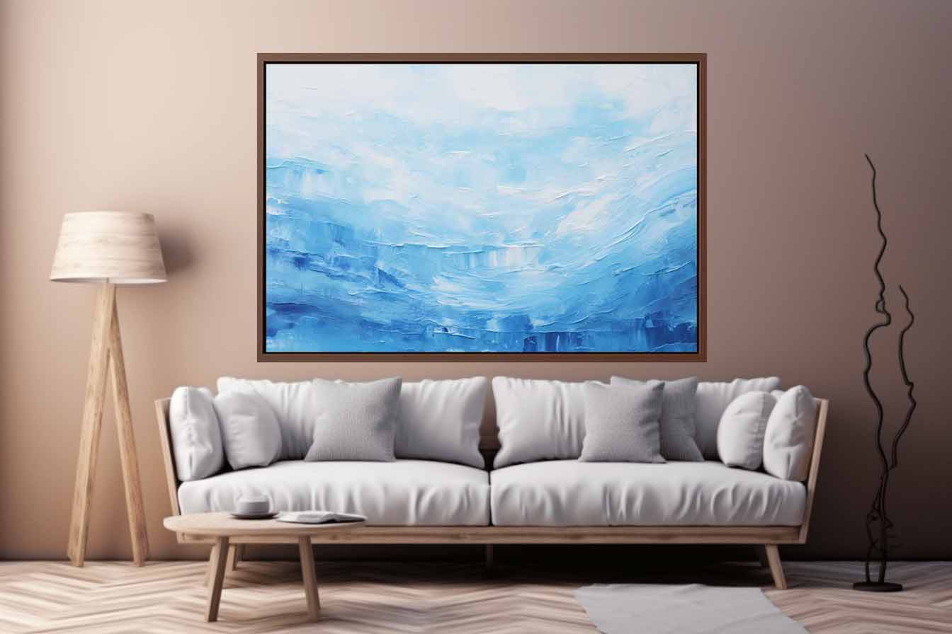 Ocean Abstract Artwork Canvas Art Print - Image 3