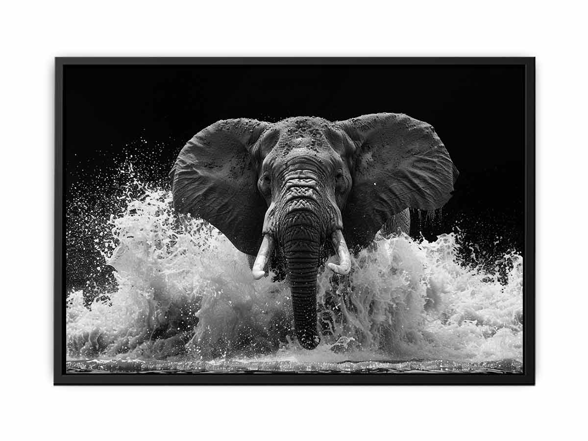 Water Elephant Canvas Art Print - Image 25