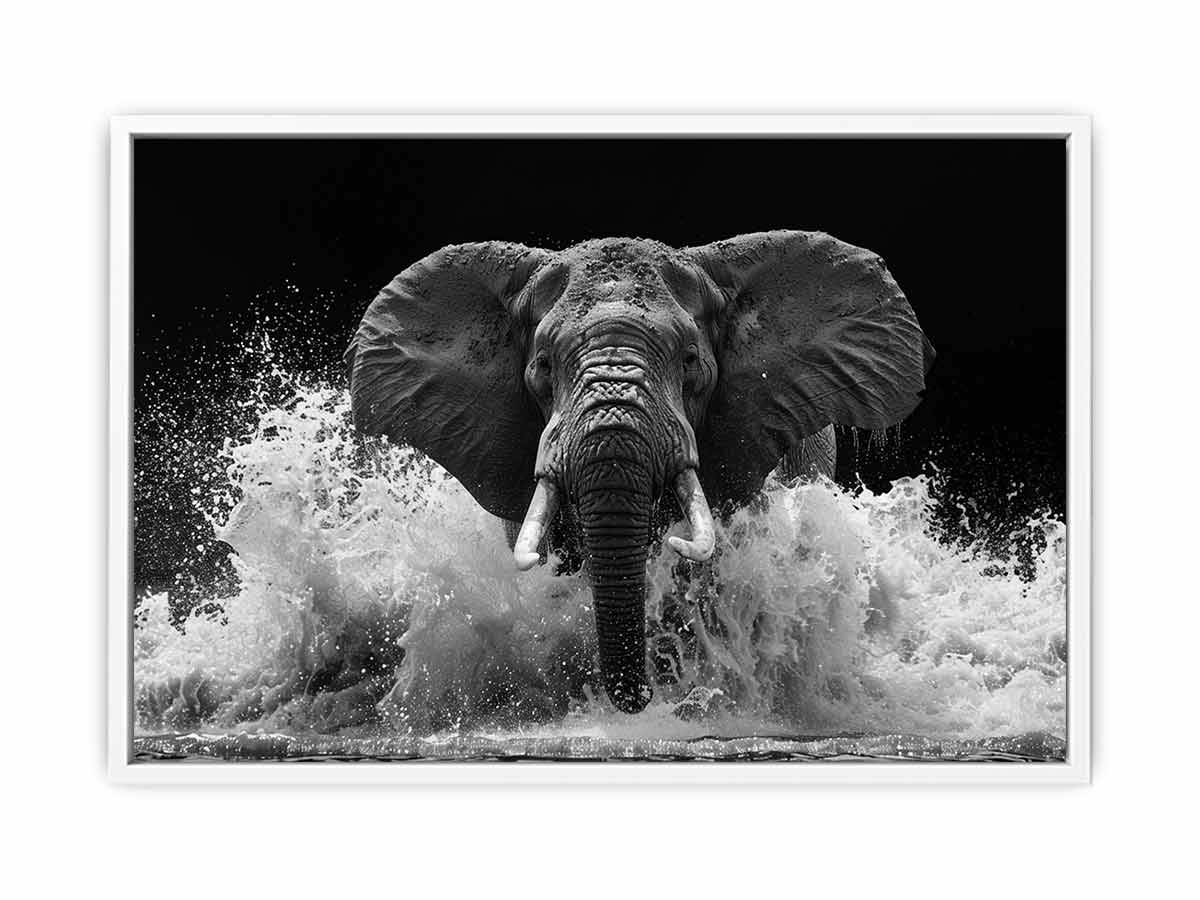 Water Elephant Canvas Art Print - Image 26