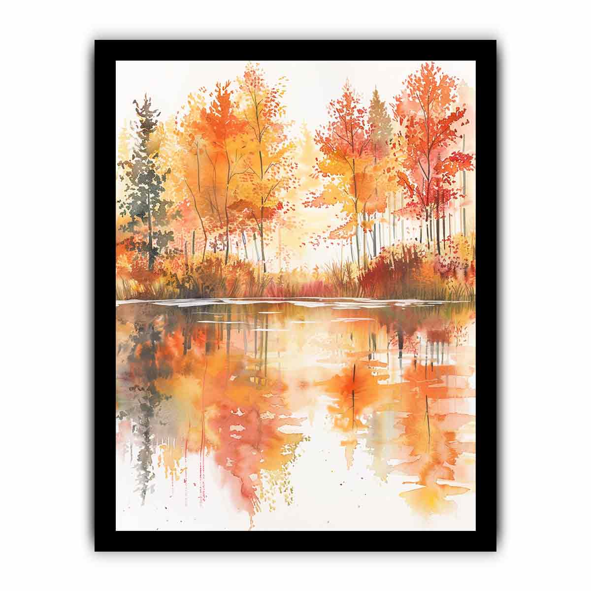 Forest Watercolor Canvas Art Print - Image 22
