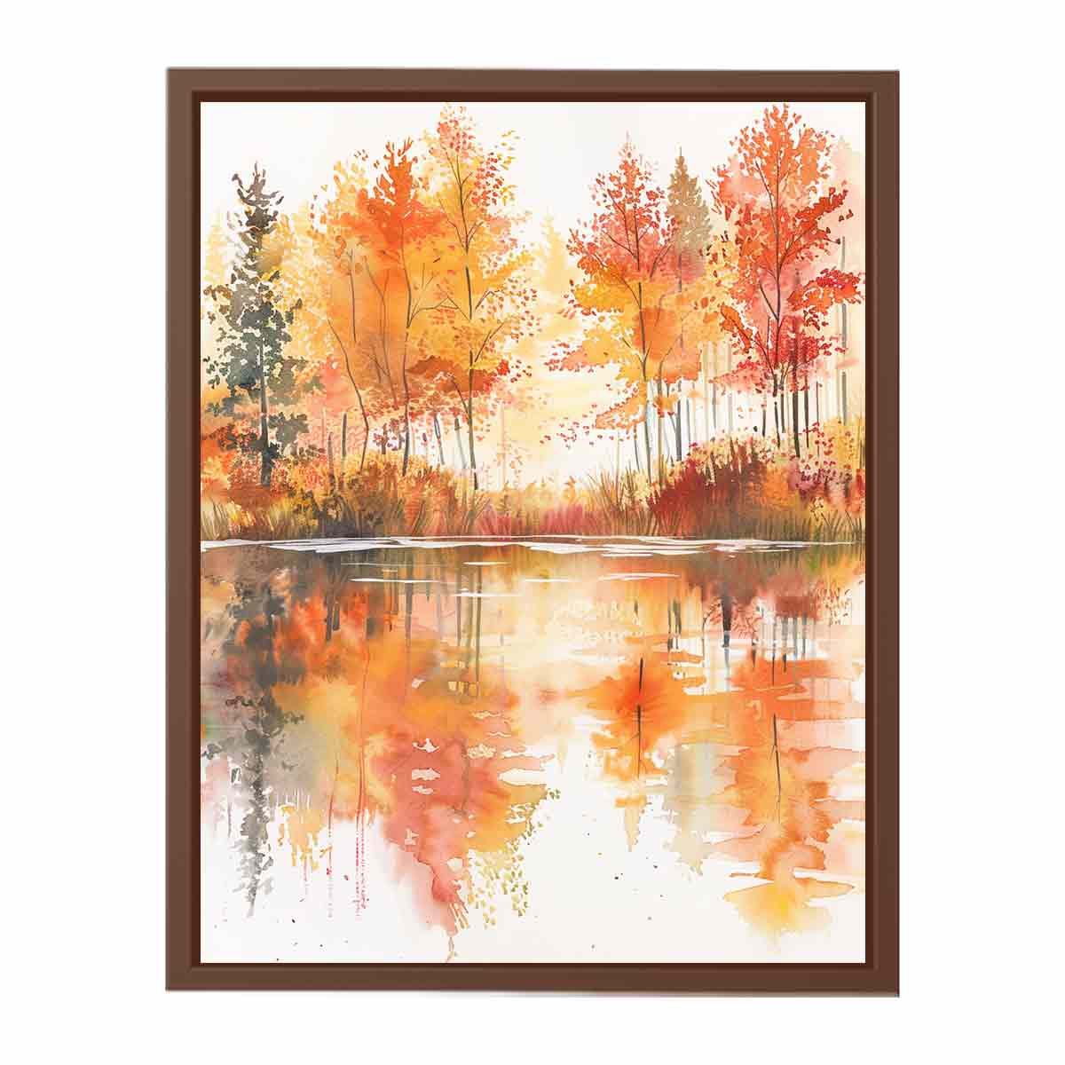 Forest Watercolor Canvas Art Print - Image 21