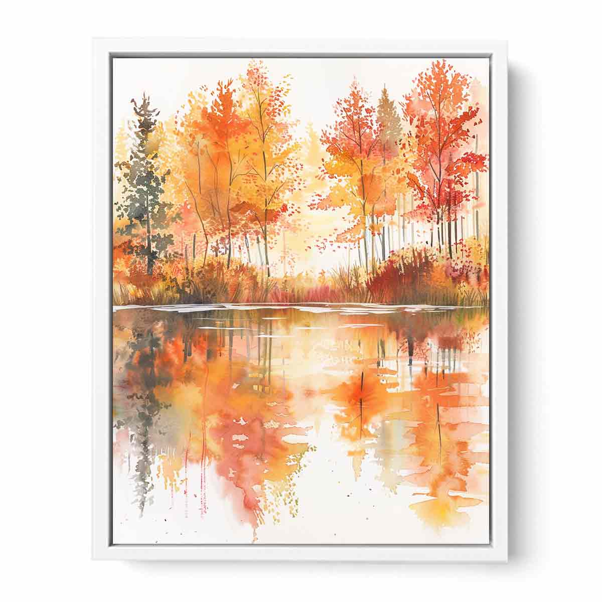 Forest Watercolor Canvas Art Print - Image 20