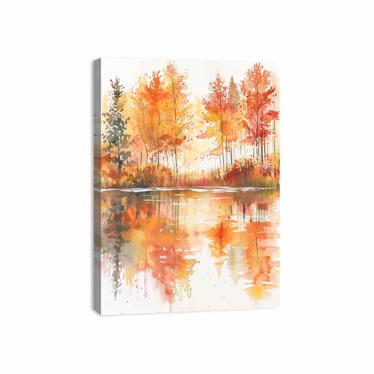 Forest Watercolor Canvas Art Print - Image 30