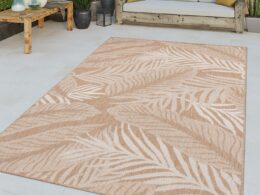 Indoor & Outdoor Rug Captera with Leaves Design