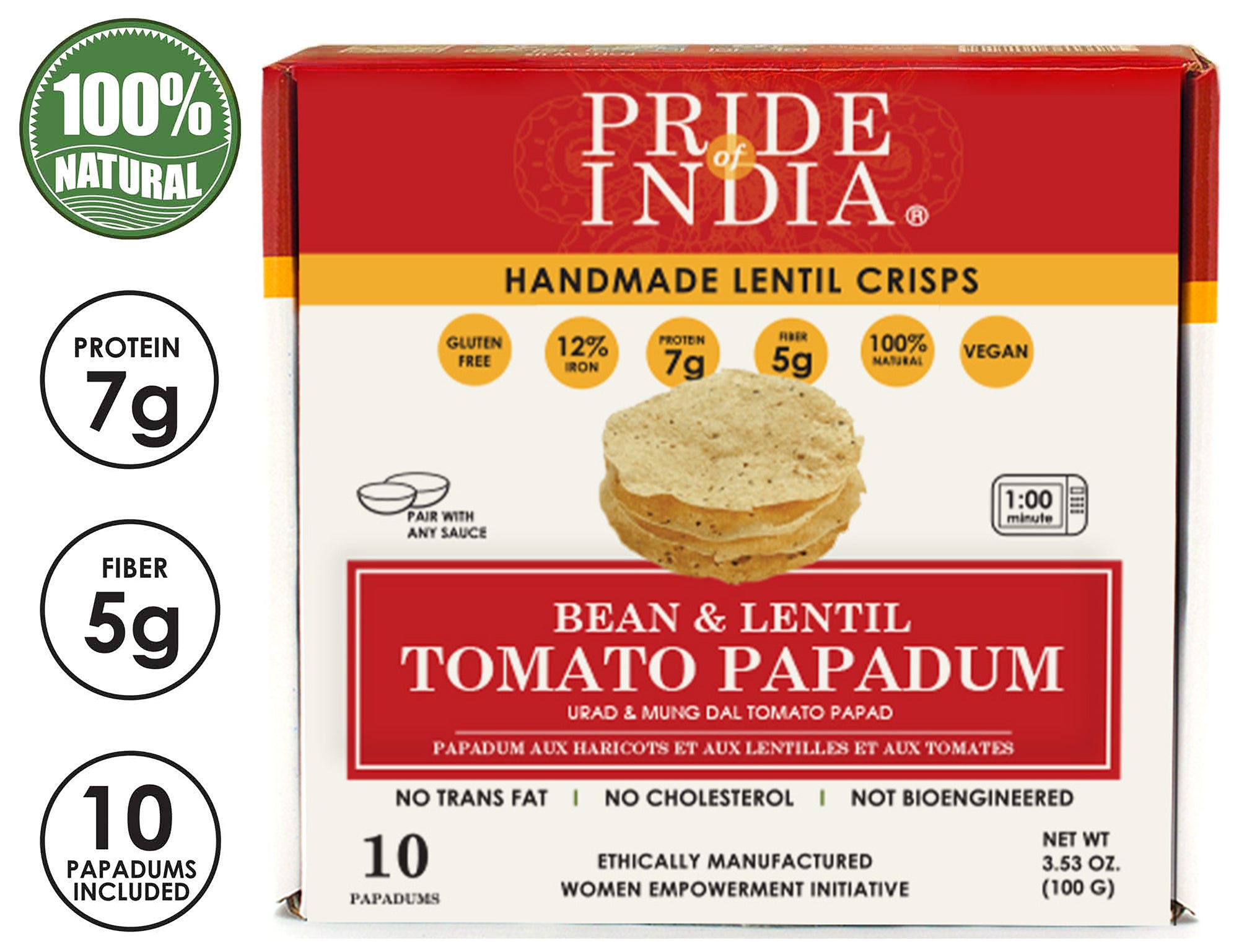 Bean & Lentil Tomato Papadum Crisp - Image 6