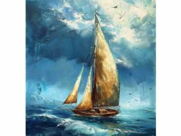 Sailing Boat Canvas Art Print