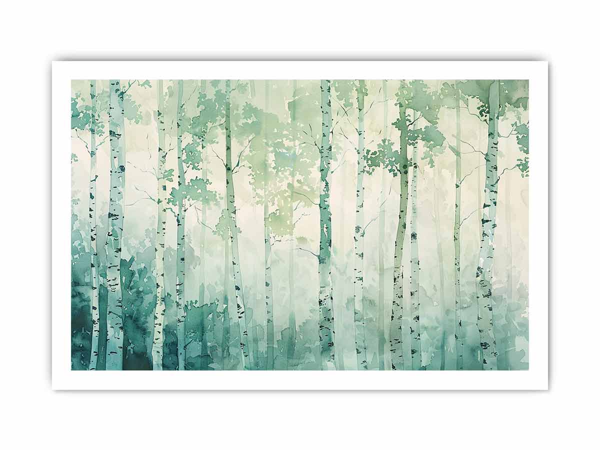 White Birch Tree Canvas painting - Image 11