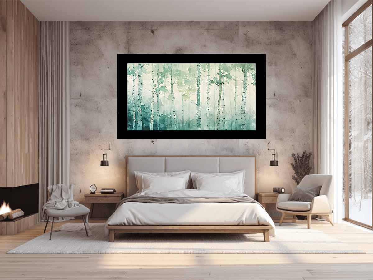 White Birch Tree Canvas painting - Image 2