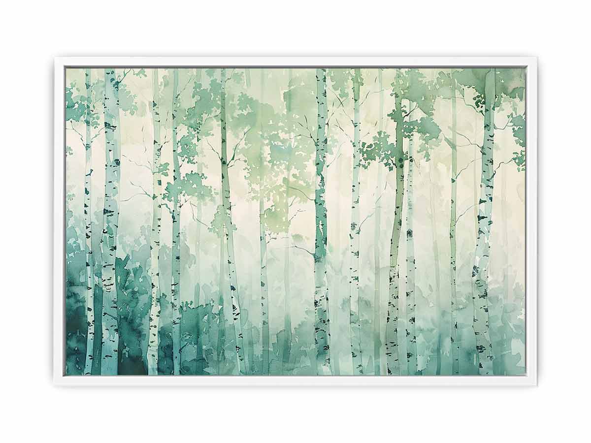 White Birch Tree Canvas painting - Image 26