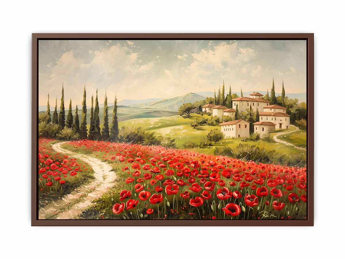 Field of Poppies Canvas Painting - Image 9