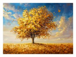 Gold Tree Canvas Art Print