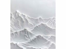 Snow Mountian 3D Painting