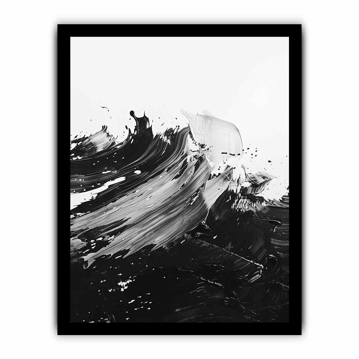 Black White Abstract Art Canvas Art Print - Image 22