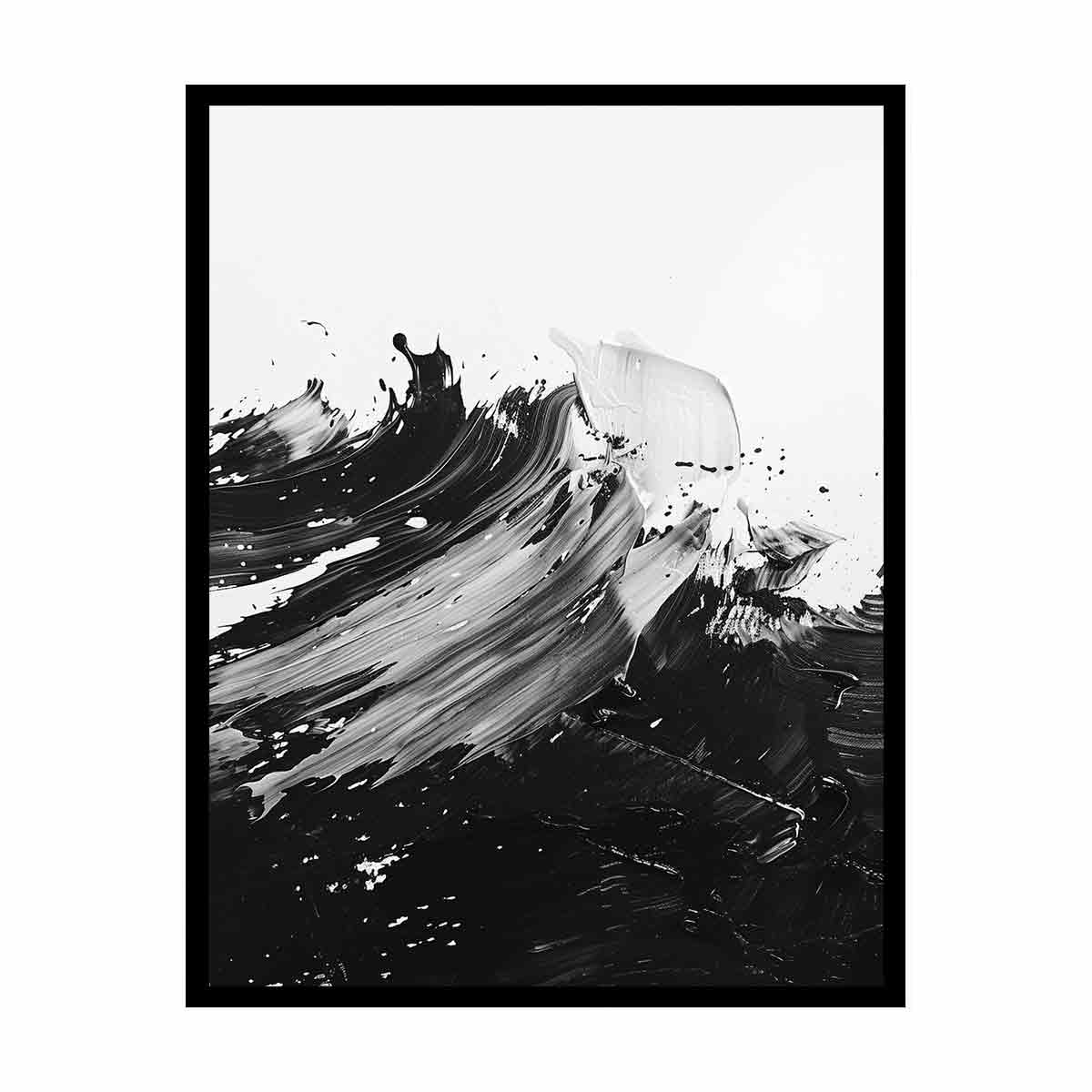 Black White Abstract Art Canvas Art Print - Image 13